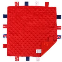 BC15-R: Red Bubble Comforters w/Taggies